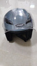 野马（YEMA）摩托车头盔男女士电动车3C认证大码半盔冬季保暖防雾电瓶车安全帽 均码-松鼠灰 透明镜片+防雾贴片 实拍图