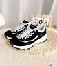 斯凯奇奥利奥|秋季黑白老爹鞋复古熊猫鞋透气厚底增高运动鞋 实拍图