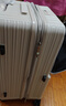 KOSITU 科思途德国新款前开口可扩展行李箱女大容量24寸20登机箱拉杆皮箱结实男 燕麦灰【扩展增容 新色上市 比白色好看耐脏】 26英寸 托运箱（推荐1人10天左右出行/80%上大学首选) 实拍图