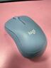 罗技（Logitech）M221 轻音鼠标 无线鼠标 办公鼠标 对称鼠标 带无线微型接收器 雾霭蓝 实拍图