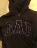 盖璞（GAP）男女装春款LOGO仿羊羔绒宽松连帽衫卫衣美版789781 海军蓝 S 美码  M亚洲码175/92A 实拍图
