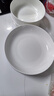 瓷秀源纯白骨瓷盘子简约家用菜盘深盘圆形盘子方盘套装唐山陶瓷餐具 7英寸圆菜盘10个装 实拍图