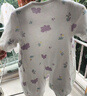 童泰新生婴儿衣服连体衣秋冬加厚夹棉初生宝宝蝴蝶衣爬服 紫色 66cm 实拍图