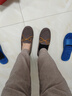Walker Shop奥卡索休闲鞋女单鞋舒适休闲豆豆鞋女一脚蹬平底乐福鞋女C131016 实拍图