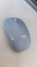 罗技（Logitech）M221 轻音鼠标 无线鼠标 办公鼠标 对称鼠标 带无线微型接收器 雾霭蓝 实拍图