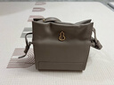 半坡饰族（bampo）女包新款结瑞包小包单肩斜挎包轻盈便捷牛皮真皮女时尚包包 风衣灰 小包 实拍图