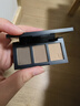 悠宜（unny club）柔妆持久三色眉粉2.7g咖啡棕防水防汗持妆鼻影卧蚕自然显色 实拍图