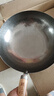 臻三环章丘铁锅炒锅手工锻打铁锅无涂层不易粘锅炒菜锅厨房好物一环轻音 古法原色（适合4-5人） 34cm 实拍图