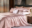 富安娜家纺四件套 高档提花套件纯棉床单四件套 泽蒙 230*229cm 粉色 实拍图