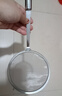 不锈钢漏勺过滤网筛极细家用滤油勺厨房油渣勺打沫勺一体成型 食品级不锈钢 中号【强厚升級+超密过滤】 实拍图
