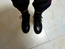 昌祥回力马丁靴女英伦风2025新款秋冬加绒小个子增高厚底短靴复古机车靴女 黑色（专柜品质） 38 （标准尺码） 实拍图