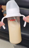 贝亲（Pigeon）自然成长翻盖直饮吸管 大童奶瓶330ml 经典款 18月+  AA278 实拍图
