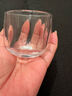 耐热玻璃茶杯套装品茗杯主人杯伴手礼咖啡杯喝水杯水晶杯泡茶杯 扳指水晶杯100ml  1只 实拍图