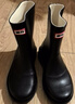 回力雨鞋女时尚雨靴户外雨天防水鞋防滑短靴耐磨胶鞋水靴6023黑色36 实拍图