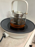 摩飞电器（Morphyrichards）围炉煮茶器 电陶炉配玻璃茶壶+烧烤网养生壶烹茶烧水煮茶一体机  MR6083 【全玻璃0胶水】 椰奶白 0.65L 实拍图