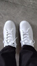安踏（ANTA）男鞋冬季板鞋男士休闲小白鞋2025新款白色滑板鞋潮旅游运动鞋子男 白黑 43 实拍图