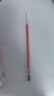 得力（deli）0.5mm拔帽中性笔芯签字笔水笔替芯 6600/33109/Q7适用 子弹头红色20支/桶33402 实拍图