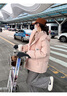 唐菓蜜羽绒棉服女冬2025新款韩系减龄时尚学生羽棉袄绒服加厚保暖棉衣女 粉色 M 实拍图