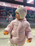 巴拉巴拉童装宝宝羽绒服冬季婴儿外套儿童上衣造型甜美萌男童女童 红色调00366 80 -充绒量58g 实拍图
