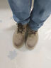 苏系男士马丁靴男款2025秋冬季新款透气高帮工装男靴英伦风真皮雪地靴 卡其色【二层猪皮高品质】 42 男码（尺码偏大建议小一码） 实拍图