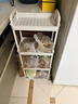 金隆兴厨房小推车置物架多层婴儿用品浴室落地蔬菜零食可移动收纳架 4层 实拍图