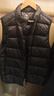 京东京造【零压系列】轻薄羽绒服男外套冬季 防钻绒马甲背心男 曜石黑XXL 实拍图