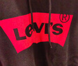 Levi's【特价来袭】李维斯情侣同款经典宽松休闲logo套头连帽卫衣 藏蓝色 19622-0007 S 实拍图