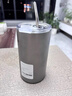拜杰304不锈钢咖啡杯水杯冰霸杯车载男保冷杯子大容量带吸管600ML 实拍图