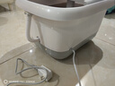 志高（CHIGO ）足浴桶双人泡脚桶全自动按摩恒温加热过膝便携蒸汽足浴盆高端节日礼送老人父母长辈2025 【旗舰款-灰白色】漏保开关+自动按摩+滚轮指压 实拍图
