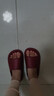 朴西新款EVA踩屎感厚底拖鞋女士居家室内情侣拖鞋男 安哥拉红 37-38 实拍图