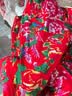 婧麒（JOYNCLEON）宝宝秋冬款周岁拜年服连体衣新款东北大花棉袄婴幼儿加厚棉服 红色（+帽子） 90cm 实拍图