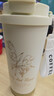 WINTERPALACE保温杯咖啡杯子高颜值男女士密封吸管水杯便携随行杯伴手礼刻字 铃兰花-陶瓷内胆 500ml 实拍图