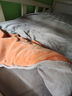 京东京造 220g牛奶绒三件套 A类秋冬加厚高克重法兰绒保暖单人学生宿舍 0.9/1.2m床 暮霞 实拍图
