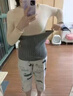 南极人羊绒护腰带保暖腰腹宫 带口袋可放暖宝加热护腰 暖肚子肚围腰围 精致灰【四季款】 XL（130-160斤） 实拍图