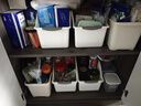 厨房收纳盒橱柜内锅铲锅盖架调味料置物架下水槽整理盒桌面储物盒 高款大号【3个装】 无规格 实拍图