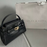CHARLES&KEITH鳄鱼纹凯莉包手提斜挎婚包包女包生日礼物CK2-50270880-1 Black黑色 S 实拍图