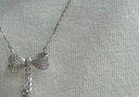 周大生流苏蝴蝶结银项链女S925锁骨链小众设计高级感送女友生日礼物 实拍图