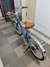 兰令自行车成年人通勤铝合金女士亲子带小孩城市上班代步变速单车 花语-青灰蓝【升级弯把+加厚座垫】 24英寸 禧玛诺7速 实拍图