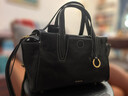 Songmont山下有松循迹mini见物小挎包无性别植鞣手提斜挎包 烟墨黑 预售17天 实拍图