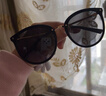 帕森（PARZIN）偏光太阳镜女  轻盈TR修颜小框遮阳防晒眼镜开车驾驶墨镜 PZ9868 黑框黑灰片 实拍图