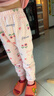 笛莎（DEESHA）女童三层夹棉保暖循环锁温中大童中厚秋冬保暖裤粉底满印小花130 实拍图