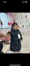 保姆鹅  儿童羽绒服宝宝中长款护脸加厚鸭绒外套防风保暖童装冬[NG2664] 炭黑 100 实拍图