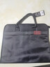 树杰 手提文件包公文包男文件袋手拎商务包手提袋牛津男士收纳防水大容量双层定制印刷 315款黑色 实拍图