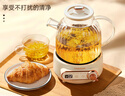 乐扣乐扣养生壶小型一人 煮茶器 家用全玻璃花茶壶烧水壶办公室电热水壶煮茶壶EJK3315WHT 1L 实拍图
