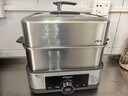 东菱（Donlim）【国家补贴】电蒸锅炖蒸煮一体多功能锅三层18L大容量不锈钢锅DL-1005+蒸笼+陶瓷方盒全家福套装 实拍图