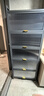 帅仕（shuaishi）厨房用具置物架落地多层餐边柜收纳碗柜家用橱柜微波炉烤箱储物柜 【升级特厚】灰6层70长42深丨高硬度实心门丨特强承重 实拍图