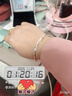 唯一（Winy）银手镯足银9999莫比乌斯镯子纯银饰品妈妈生日礼物送女友老婆款 实拍图