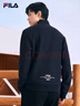 FILA斐乐官方男子针织休闲拉链外套上衣秋冬立领商务男装通勤夹克衫 传奇蓝-NV M 170/92A 实拍图