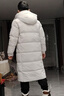 京东京造羽绒服男女情侣同款真鸭绒冬季中长款连帽保暖外套 纯净灰 M 实拍图