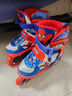 迪士尼（Disney）轮滑鞋儿童溜冰鞋男女童滑冰鞋初学可调直排蜘蛛侠旱冰鞋送礼物 实拍图